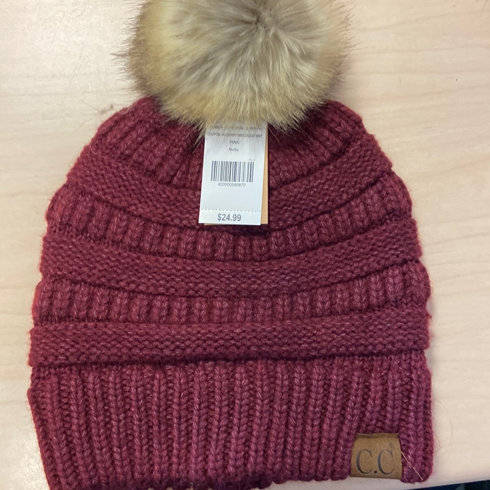 Hat with tags still on
